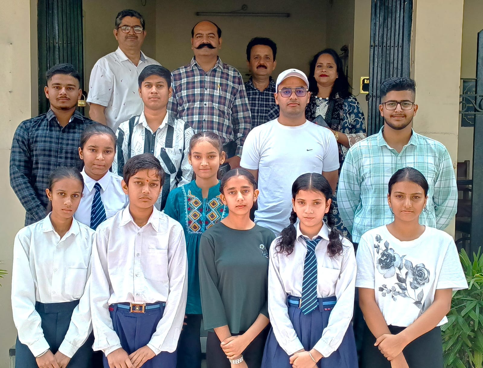 Students who performed well in the board exams were felicitated.